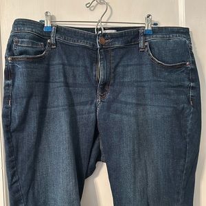 Lane Bryant dark wash skinny jeans size 22